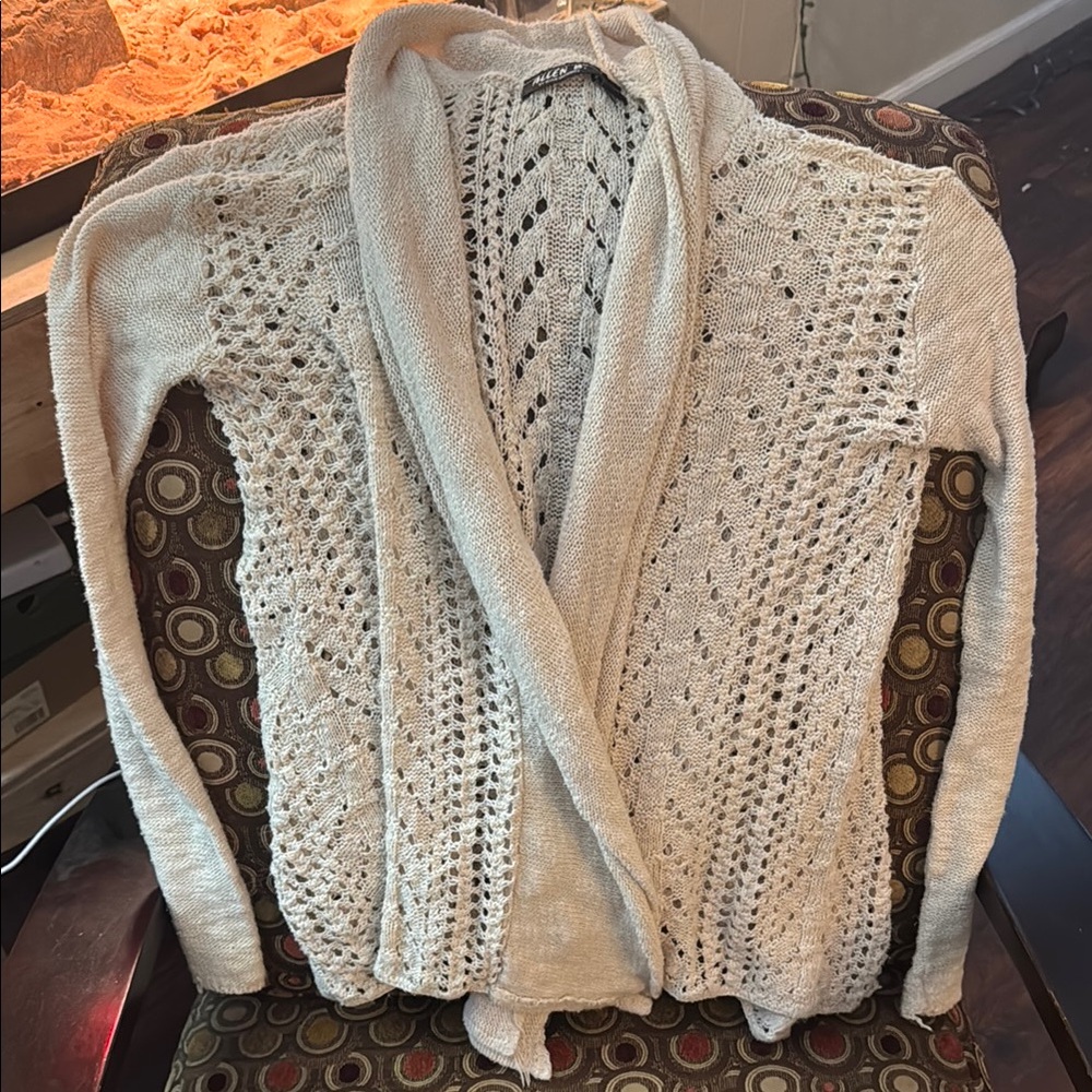 Elegant Cream Knit Women's Sweater